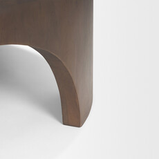 CALLUM COFFEE TABLE ROUND DARK BROWN