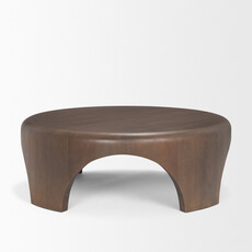 CALLUM COFFEE TABLE ROUND DARK BROWN