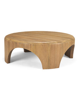 CALLUM COFFEE TABLE ROUND NATURAL SMOKED