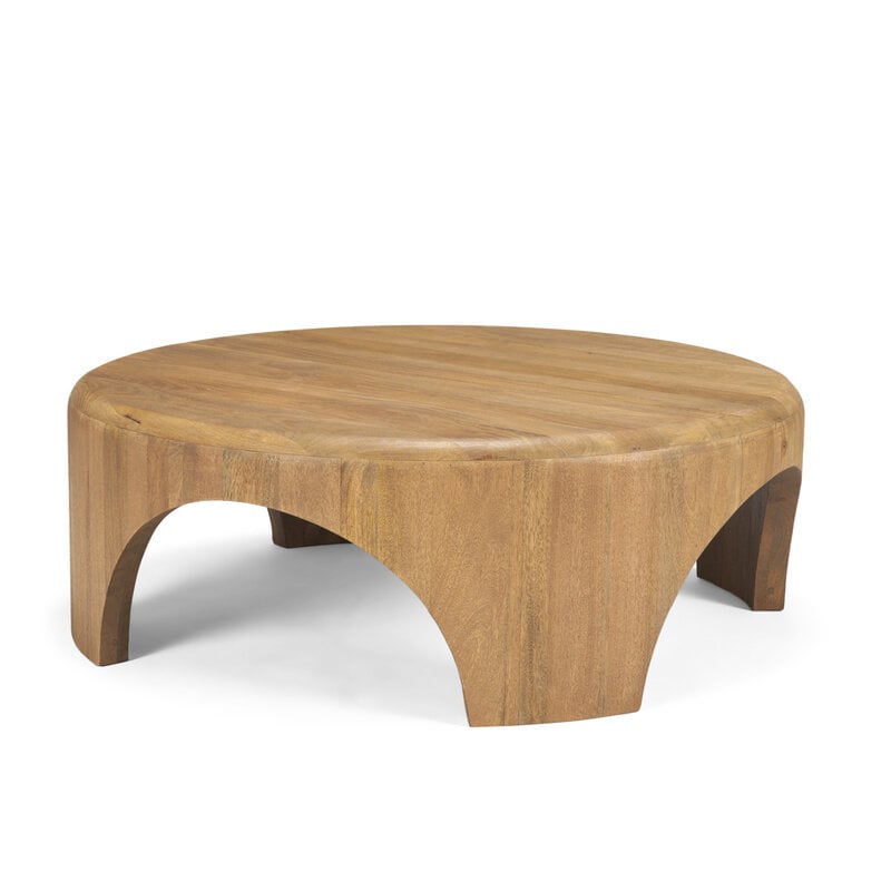 CALLUM COFFEE TABLE ROUND NATURAL SMOKED