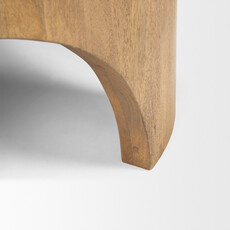 CALLUM COFFEE TABLE ROUND NATURAL SMOKED
