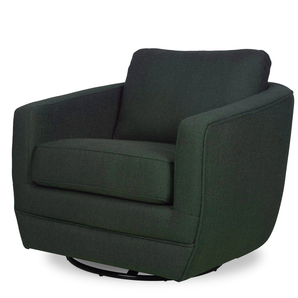 ODETTE SWIVEL CHAIR TWEED DARK GREEN