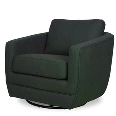 ODETTE SWIVEL CHAIR TWEED DARK GREEN