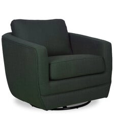 ODETTE SWIVEL CHAIR TWEED DARK GREEN