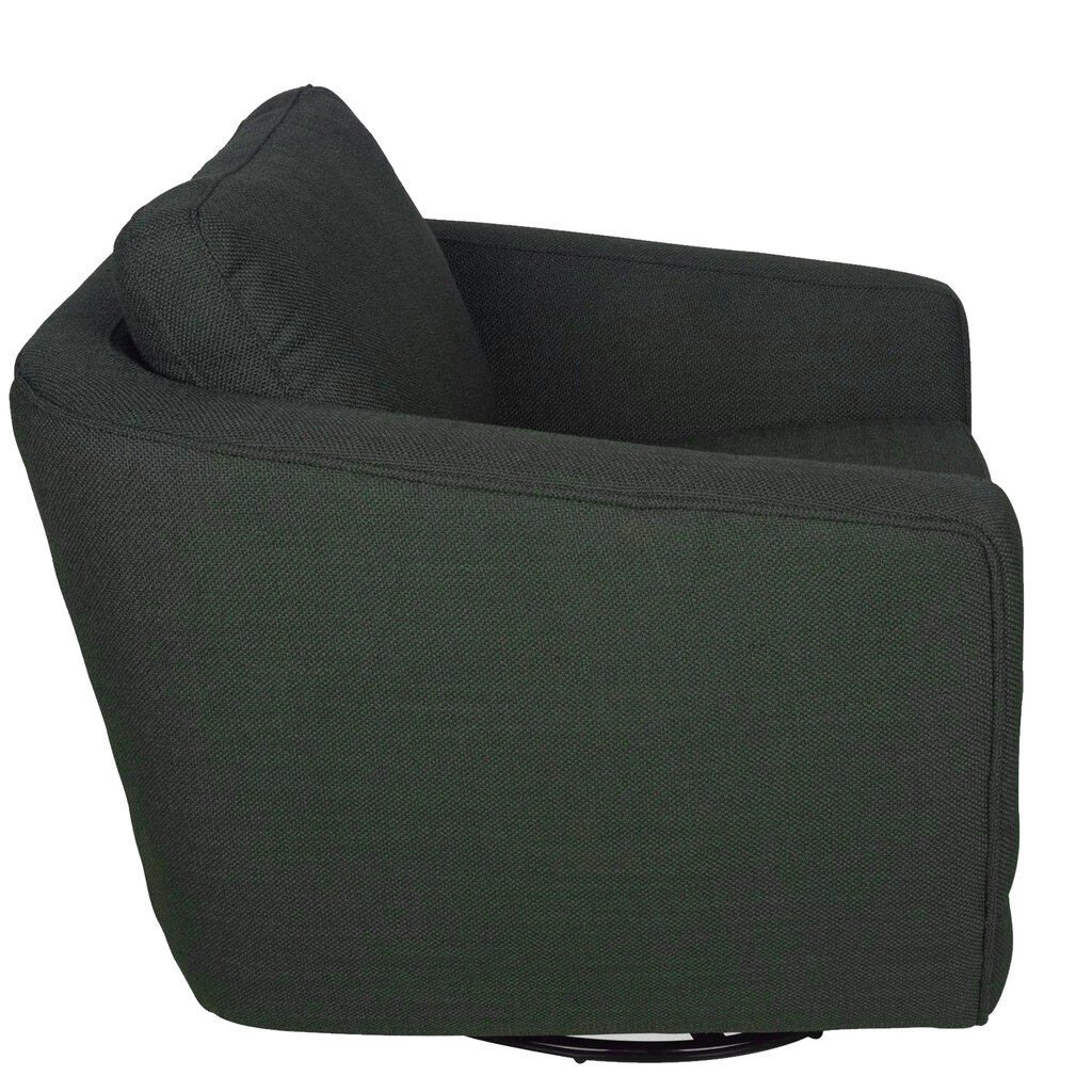ODETTE SWIVEL CHAIR TWEED DARK GREEN