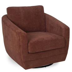 ODETTE SWIVEL CHAIR CHENNILE RUST