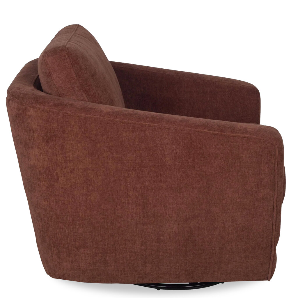 ODETTE SWIVEL CHAIR CHENNILE RUST