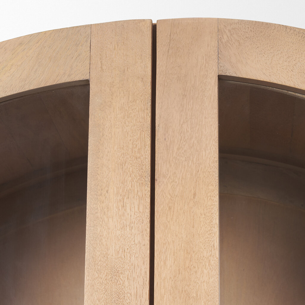 ONWARD 2 DOOR ARCHED CABINET NATURAL