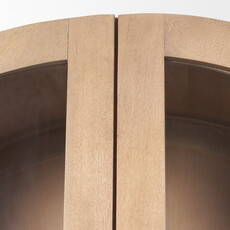 ONWARD 2 DOOR ARCHED CABINET NATURAL