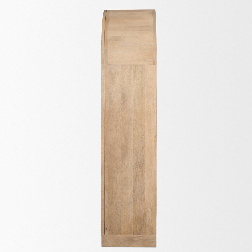 ONWARD 2 DOOR ARCHED CABINET NATURAL