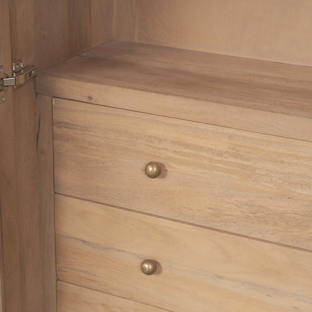 ONWARD 2 DOOR ARCHED CABINET NATURAL