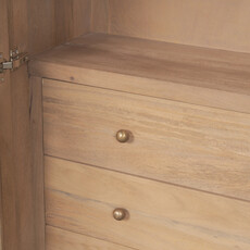 ONWARD 2 DOOR ARCHED CABINET NATURAL