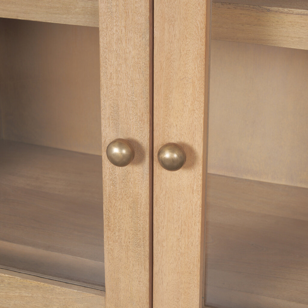 ONWARD 2 DOOR ARCHED CABINET NATURAL