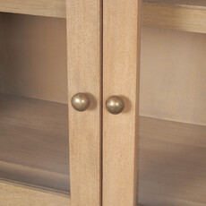 ONWARD 2 DOOR ARCHED CABINET NATURAL