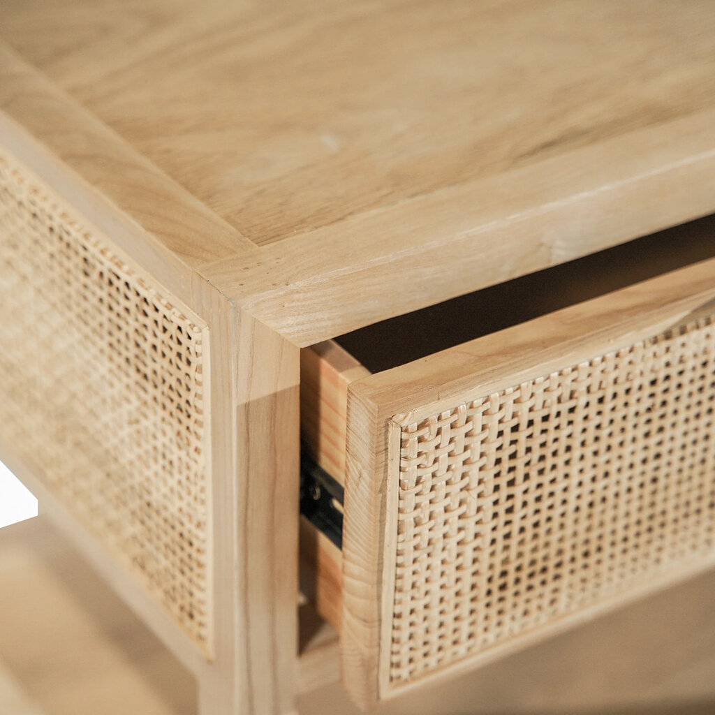 ANDREA SIDE TABLE NATURAL CANE