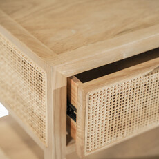 ANDREA SIDE TABLE NATURAL CANE