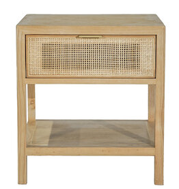 ANDREA SIDE TABLE NATURAL CANE
