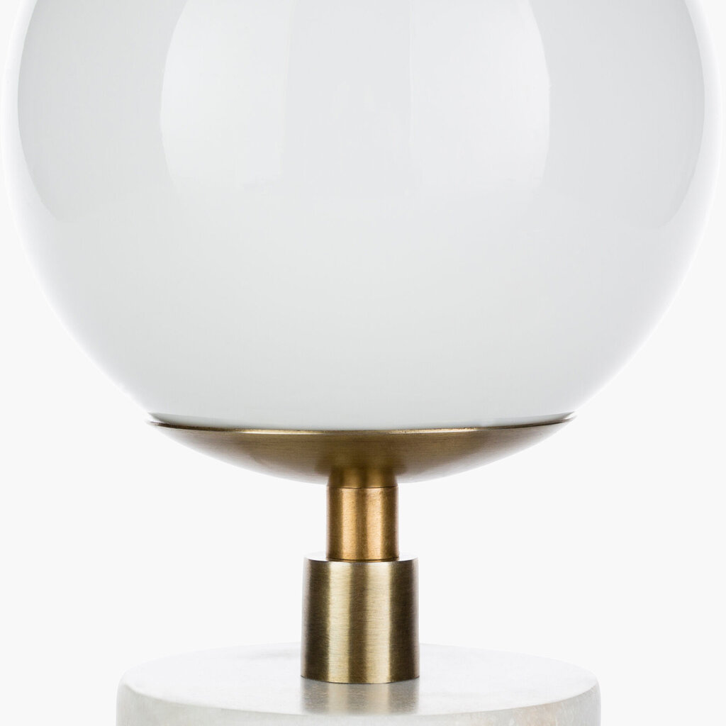 NAPOLI GLOBE LAMP MARBLE WHITE