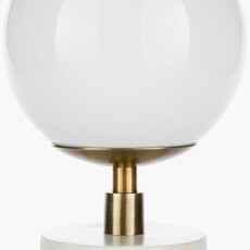 NAPOLI GLOBE LAMP MARBLE WHITE