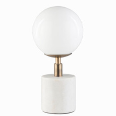 NAPOLI GLOBE LAMP MARBLE WHITE