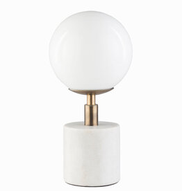 NAPOLI GLOBE LAMP MARBLE WHITE