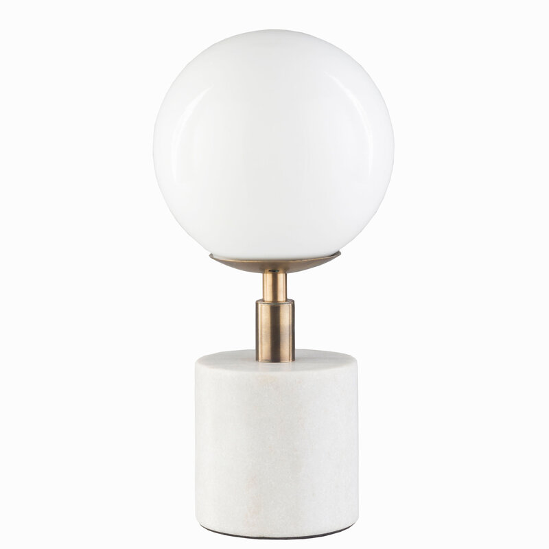 NAPOLI GLOBE LAMP MARBLE WHITE