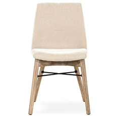 ISAAC DINING CHAIR WHITE SAND