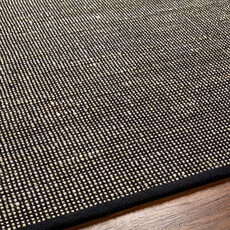 MANERRSA JUTE 8' X 10' NAUTRAL AND BLACK