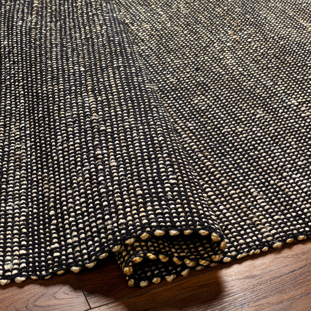 MANERRSA JUTE 8' X 10' NAUTRAL AND BLACK