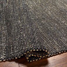 MANERRSA JUTE 8' X 10' NAUTRAL AND BLACK