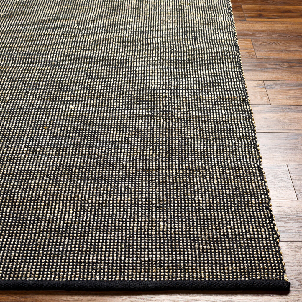 MANERRSA JUTE 8' X 10' NAUTRAL AND BLACK