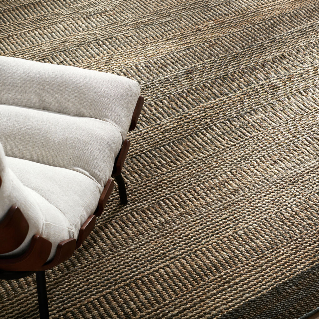 WINTERLAND JUTE 8' X 10' NAUTRAL BROWN GREY CHARCOAL