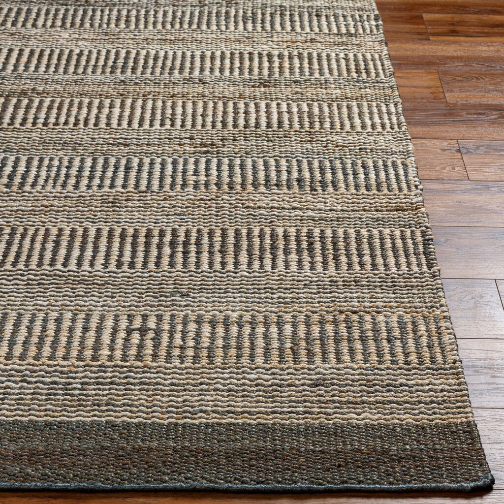 WINTERLAND JUTE 8' X 10' NAUTRAL BROWN GREY CHARCOAL