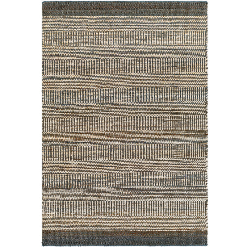 WINTERLAND JUTE 8' X 10' NAUTRAL BROWN GREY CHARCOAL