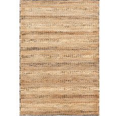 NANTES JUTE 8' X 10' NAUTRAL BROWN BLACK