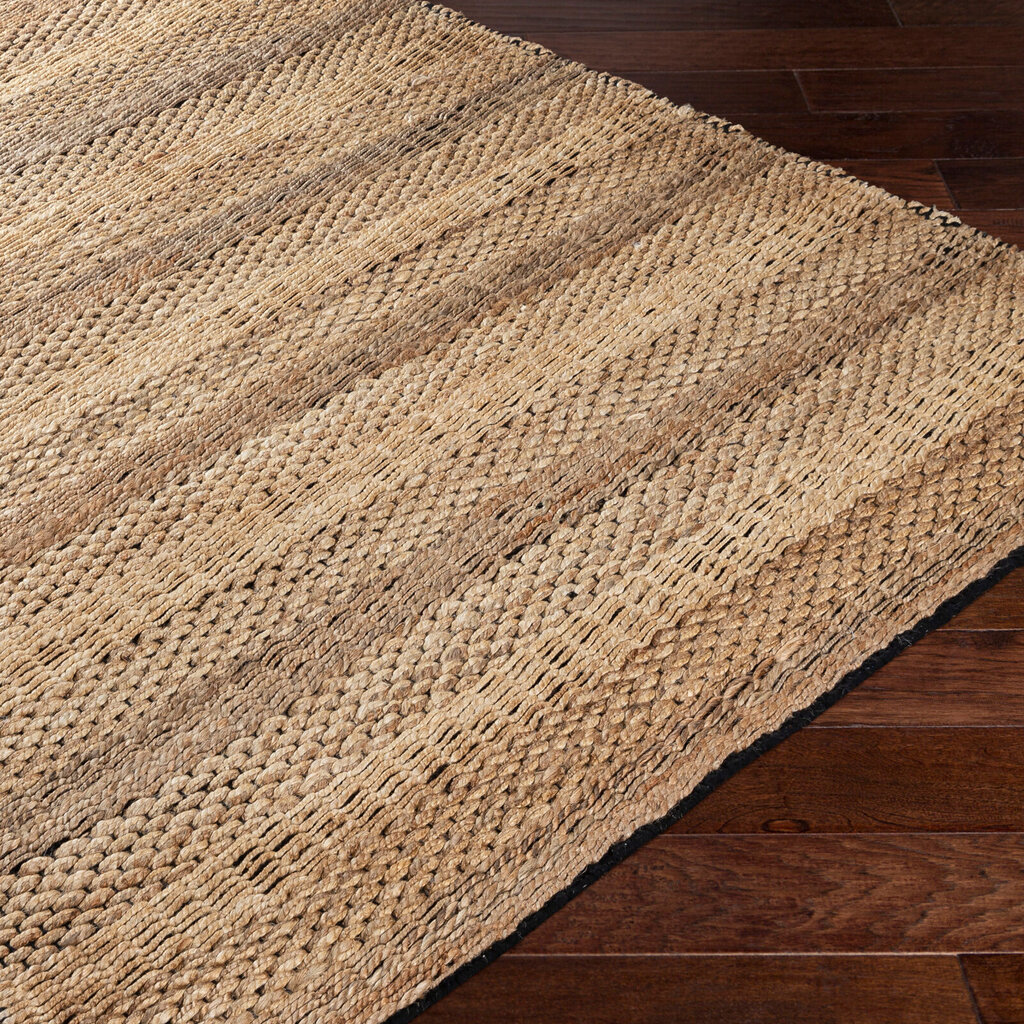 NANTES JUTE 8' X 10' NAUTRAL BROWN BLACK