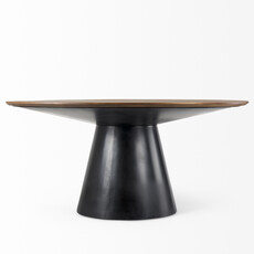 NEPTUNE DINING TABLE ROUND NATURAL 63"