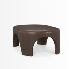 CALLUM COFFEE TABLE OVAL DARK BROWN