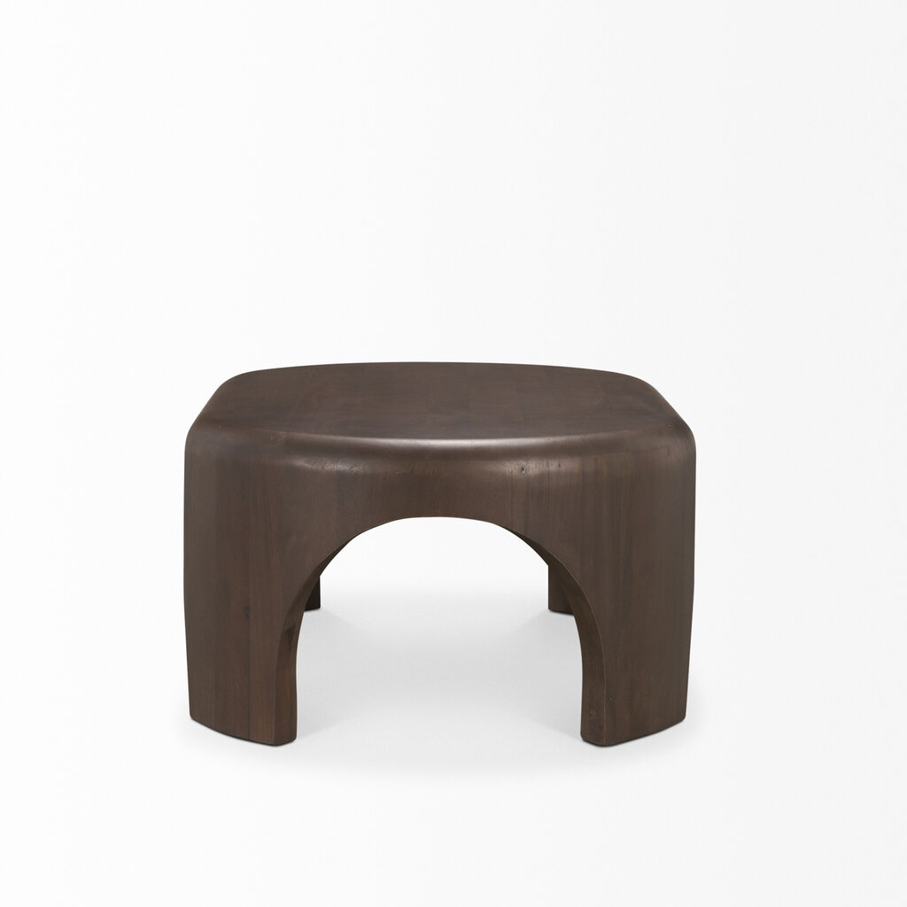 CALLUM COFFEE TABLE OVAL DARK BROWN
