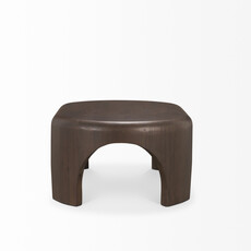 CALLUM COFFEE TABLE OVAL DARK BROWN