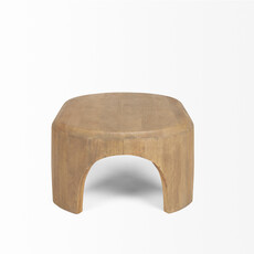 CALLUM COFFEE TABLE OVAL NATURAL SMOKED