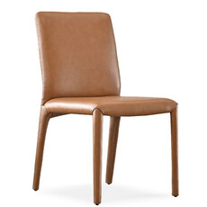 MALCOLM DINING CHAIR LEATHER COGNAC
