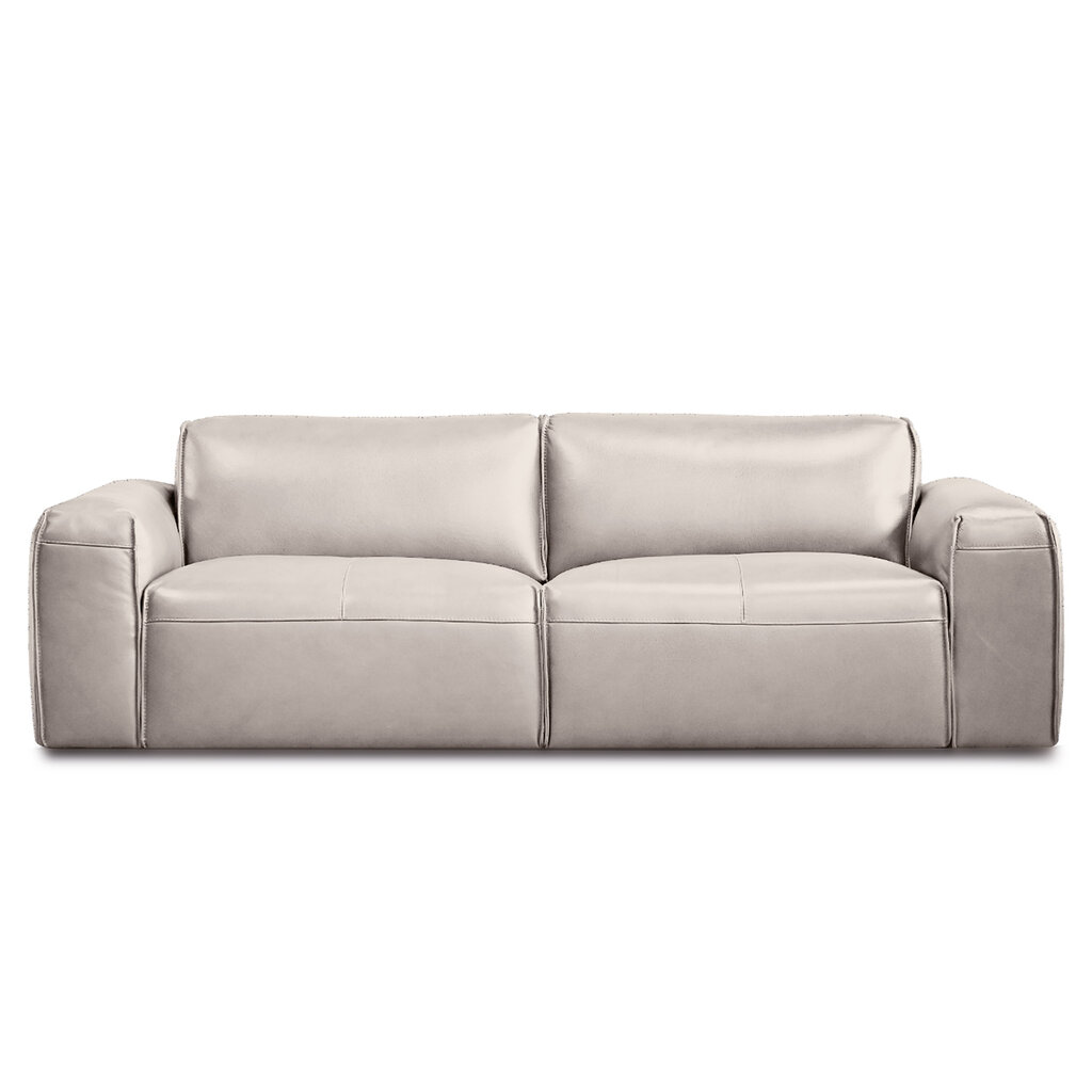 JACOB SOFA LEATHER TAUPE