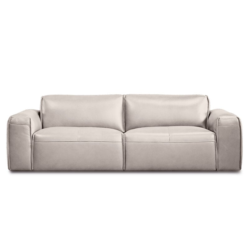 JACOB SOFA LEATHER TAUPE