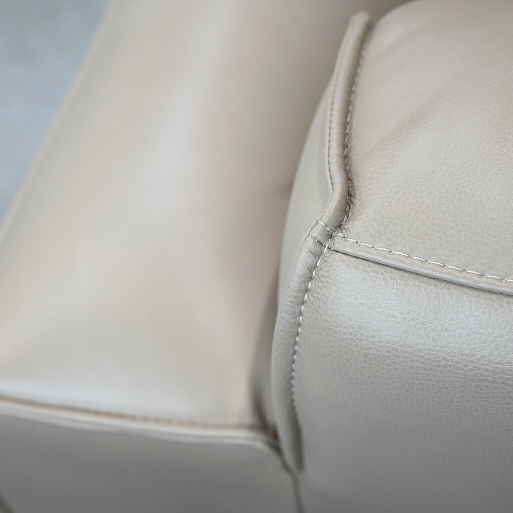 JACOB SOFA LEATHER TAUPE