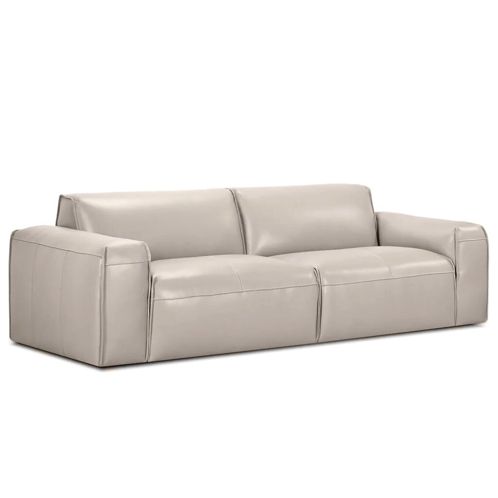 JACOB SOFA LEATHER TAUPE
