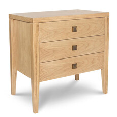 HEMSWORTH 3 DRAWER CHEST NIGHTSTAND OAK NATURAL