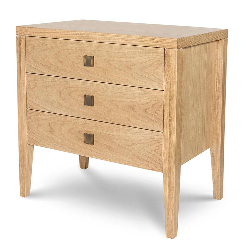 HEMSWORTH 3 DRAWER CHEST NIGHTSTAND OAK NATURAL