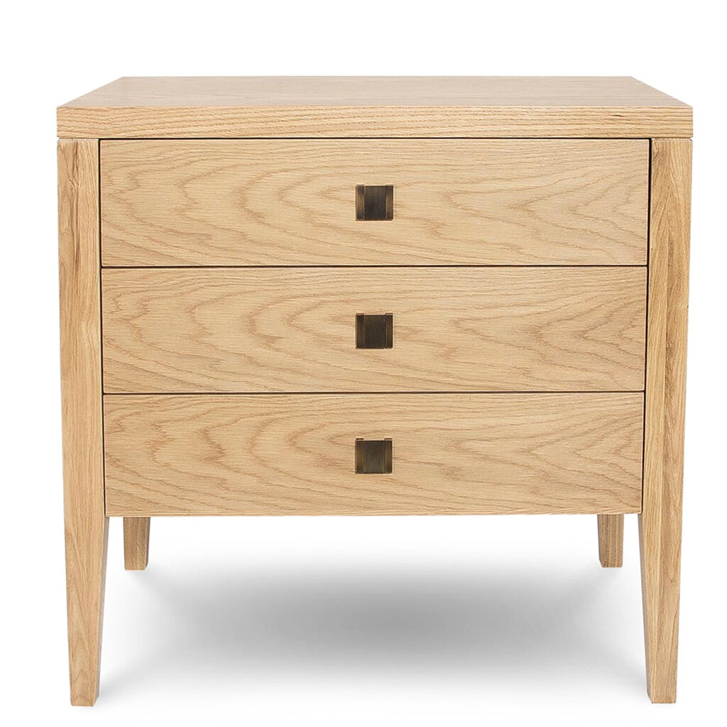 HEMSWORTH 3 DRAWER CHEST NIGHTSTAND OAK NATURAL