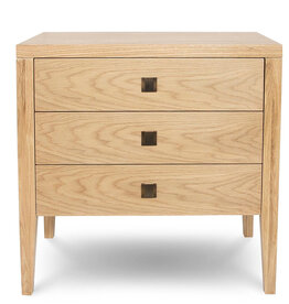 HEMSWORTH 3 DRAWER CHEST NIGHTSTAND OAK NATURAL